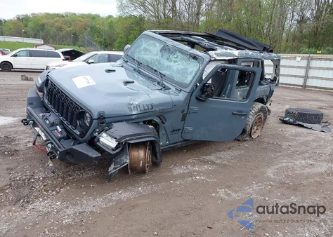 2024 Jeep Wrangler 4-Door Willys 4X4 из США, поврежденный, VIN 1C4RJXDG7RW261575